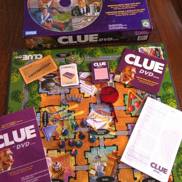 Clue DVD board game Inspector Brown deduction murder-mystery interactive DVD's - Picture 3 of 16